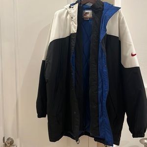 NIKE men’s tri-color hooded jacket! Barely worn!